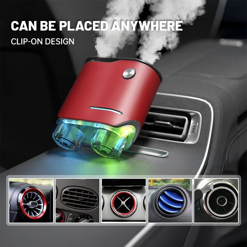 Car air freshener, three strengths adjustable, car aromatherapy machine, portable freshener perfume fragrance