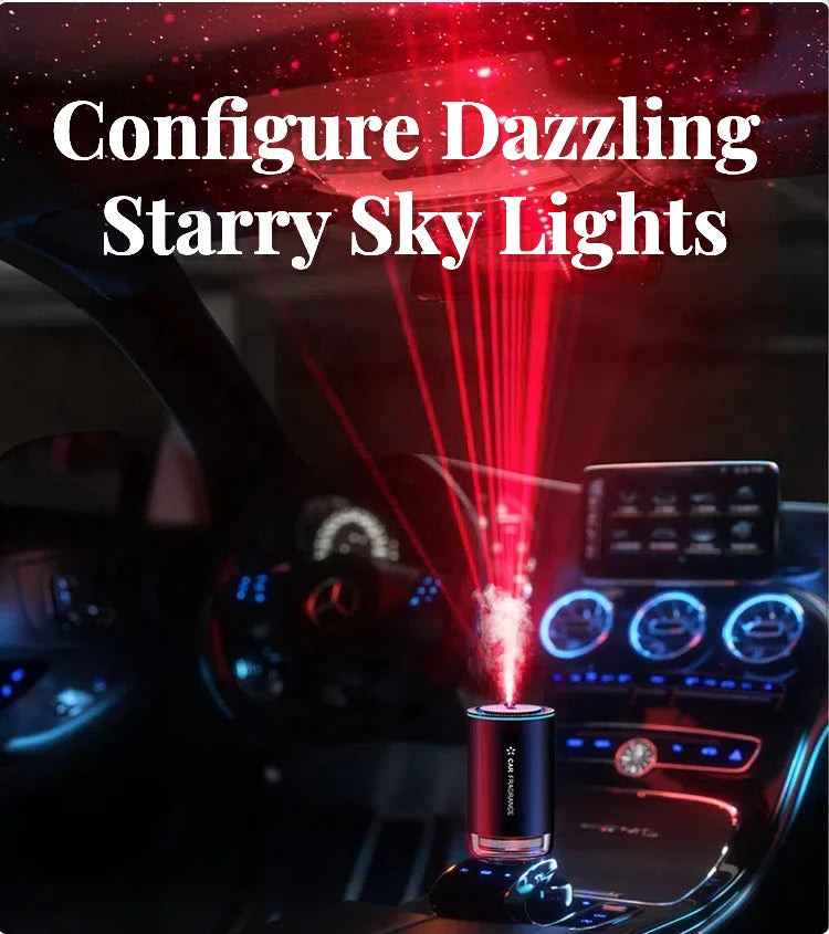 Star Sky Car Aromatherapy, Smart Sensor & Auto Start-Stop. Rich Scent Diffuser. Dual Use for Car & Home, Healthy Essential Oil.